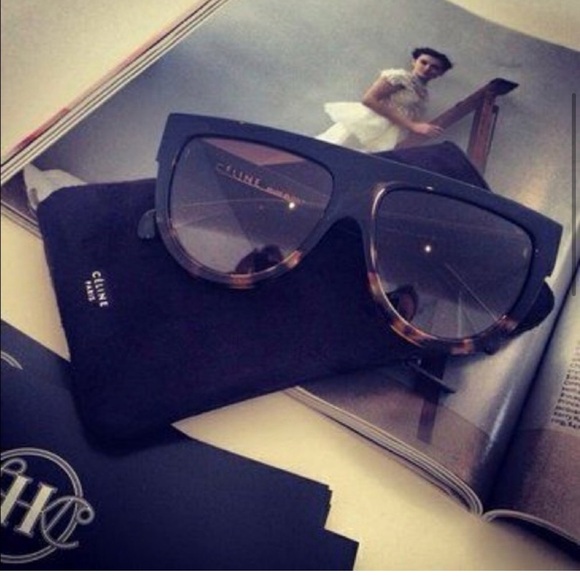 Celine Flattop Two-Tone Shield Sunglasses - Picture 5 of 5